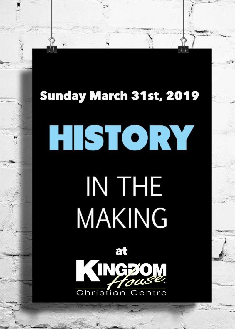History in the Making! Tomorrow at Kingdom House! conta.cc/2JRGxBI