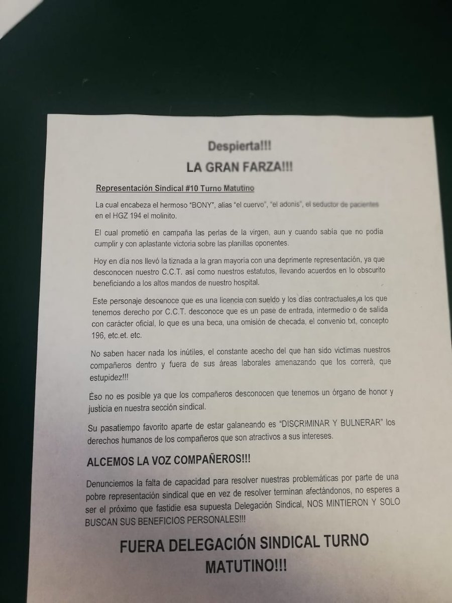 S_a_l_ma's tweet photo. Así reaccionan cuando alguien quiere hacer las cosas bien... #imss #todossomosmexico #NoMasAbusos #todosunidos #sindicatoimss #LopezObrador #CuartaTransformacion #imss #lomasverdes #htolv https://t.co/bNTVc5yIkB