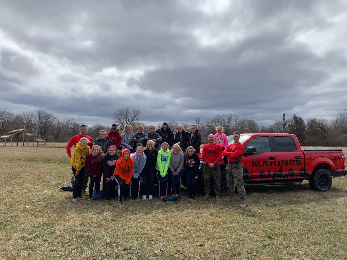ValleyWDMsoccer's tweet photo. Varsity girls spent the morning with the Marines at Camp Dodge! Way to go girls! https://t.co/7KVY5lADMp