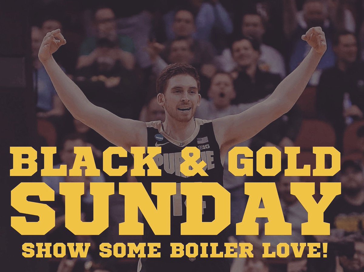 YourCalvary's tweet photo. We love our Purdue community and the many students, faculty, and coaches who are a part of our Calvary family. 💛🖤 Win or lose on Saturday, we want to celebrate how far our Boilers have come this season.  Wear your black and gold on Sunday. 
#BoilerUp #BlackAndGoldSunday https://t.co/a0a7F7FfKb