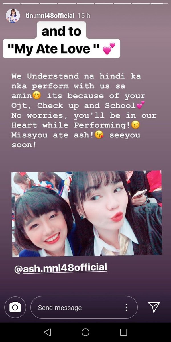 camel_rhose's tweet photo. Lumalaban yung #AshTin ko hehe hahahaπ’π
Vote Tin and Ash starting tomorrow for the 2nd General Election. UwU
#MNL48 https://t.co/rrsN9ompzE