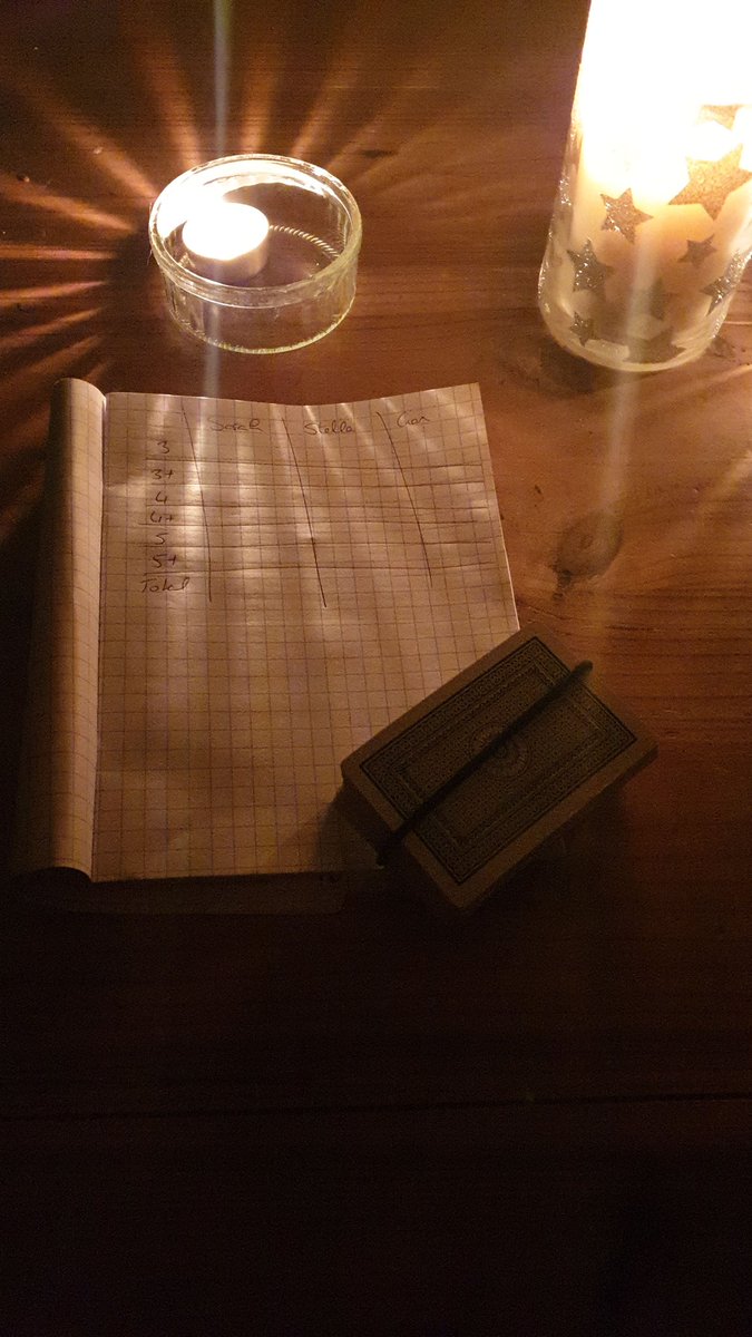 sarahtheloke's tweet photo. Family card games in the candlelight #earthhour #earthhour2019 #earthhourireland #ClimateAction https://t.co/ojAxjDzuuP