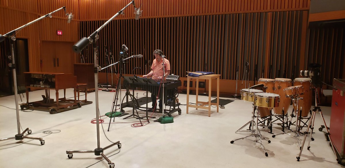 Here today at #capitolrecords to over some vocals #nickmancini came by to help out, fun! #jazz