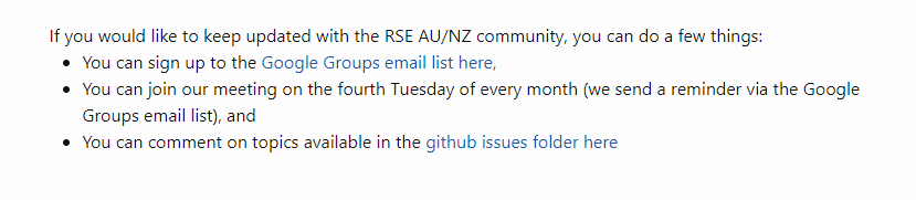 rse_aunz's tweet photo. Welcome to the RSE AU/NZ community - Recognition for Researchers who Code!

Please check out our website and github to find out how you can be a part of this community

https://t.co/WtYqPxzNG6 https://t.co/EwEYoaBpS3