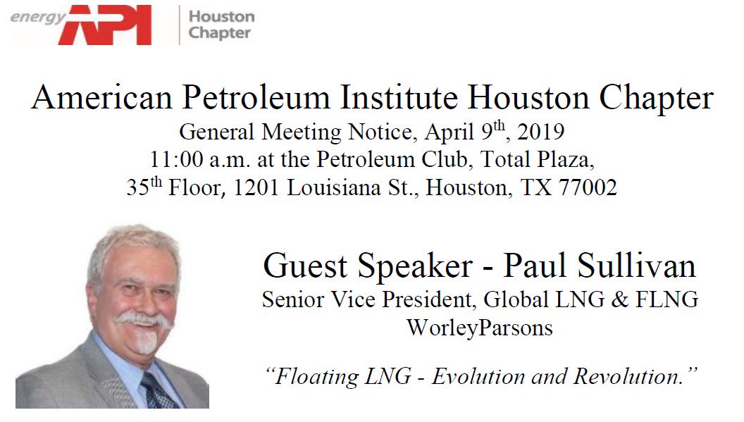 API__Houston's tweet photo. Join us at the Petroleum Club of Houston for an exclusive experience as we explore the future of the oil and gas Industry. Please registration by April 5th, 2019   https://t.co/cUM11vJp89
  #apihoustonchapter #apiluncheon #apihouston https://t.co/AZ3yEuTJRS