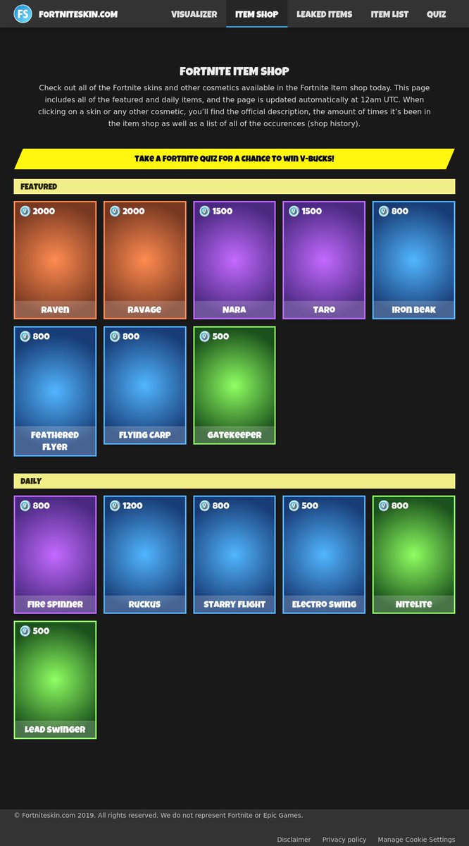 FortniteSkin tweet media