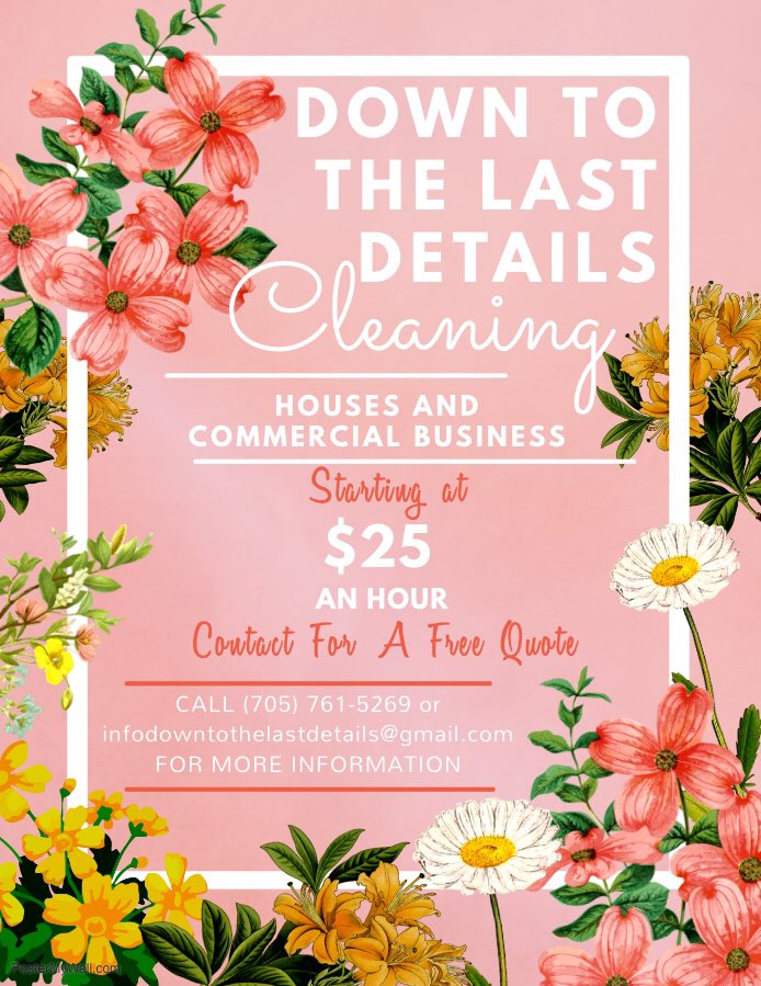 It’s spring cleaning season! Did you know we offer cleaning services?? We do commercial and residential areas, AND we bring our own supplies🥰🧽 contact us today for a free quote