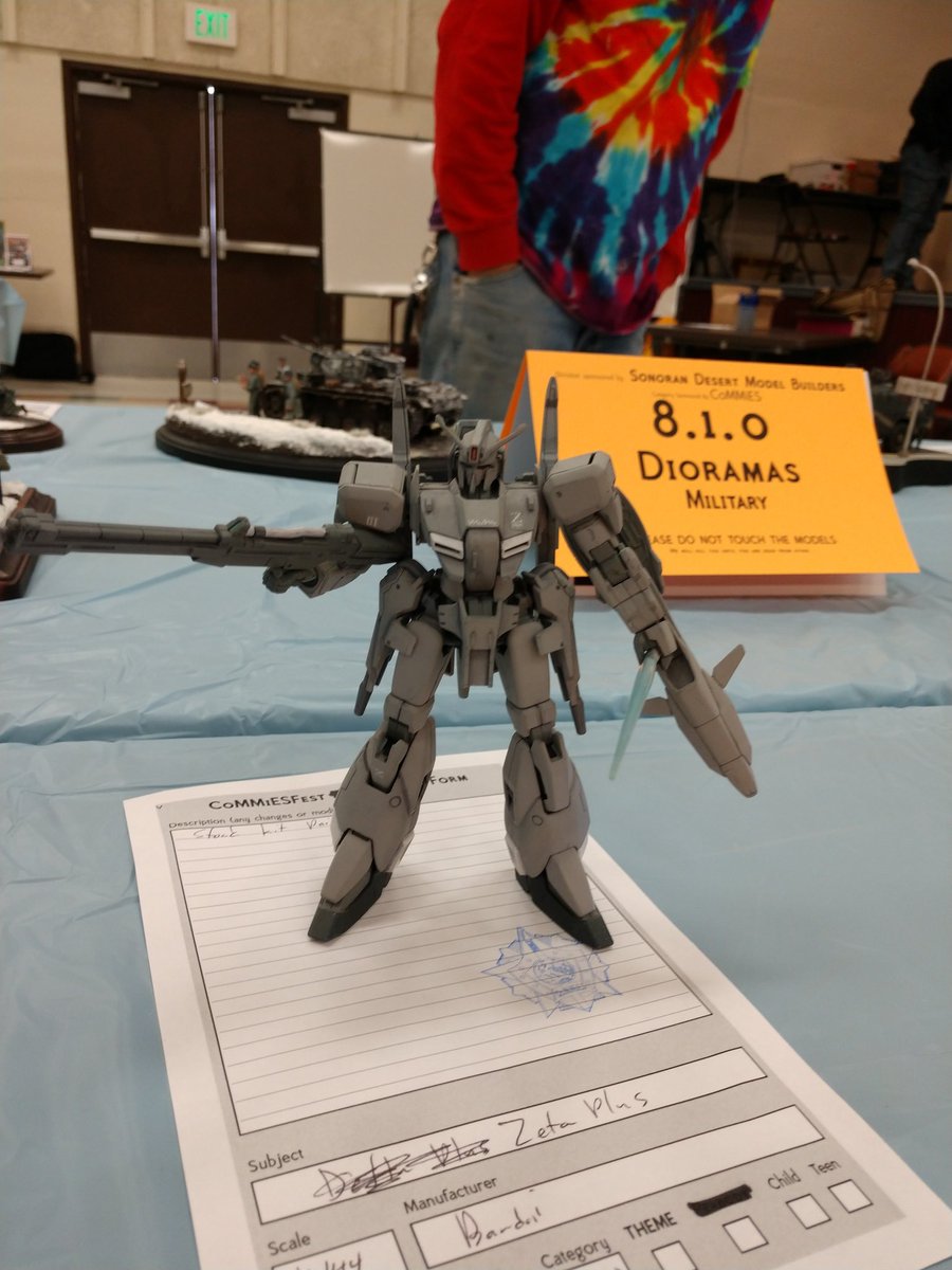 GunplaColorado's tweet photo. Oh, look, some more Gunpla at our comrades in arms model show, CoMMiESfest;
#commiesfest #gunplacolorado https://t.co/GTp27E65cy