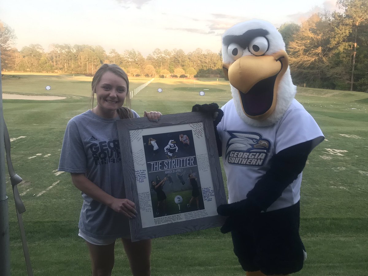StrutterInvite's tweet image. We are happy to honor tonight the first 4 year Senior in @GaSouthernWGolf program history, Ansley Bowman! #TheStrutter