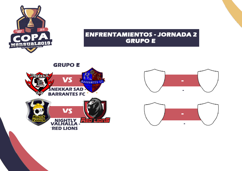 ▶️LOS ENFRENTAMIENTOS DE LA JORNADA 2, DEL GRUPO E: