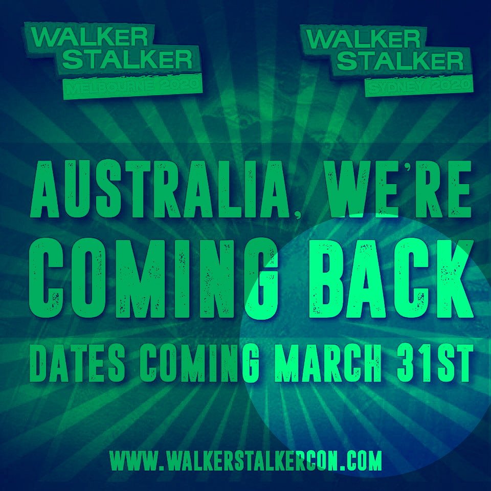 WSCAusFans's tweet photo. Sooooo excited to find out the dates 🤩😍🇦🇺❤ #WalkerStalker #WSCAustralia2020 #WSCSydney2020 #WSCMelbourne2020 #twd #TWDFamily @WalkrStalkrCon https://t.co/xxVGsQ2hQE