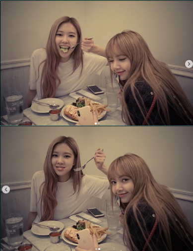 BlackPinkbuzz's tweet photo. LISA x ROSÈ INSTAGRAM UPDATE [+187][-11] The maknaes have such a warm vibe  https://t.co/ewSgbI0sAR https://t.co/mjdoSeEKFo
