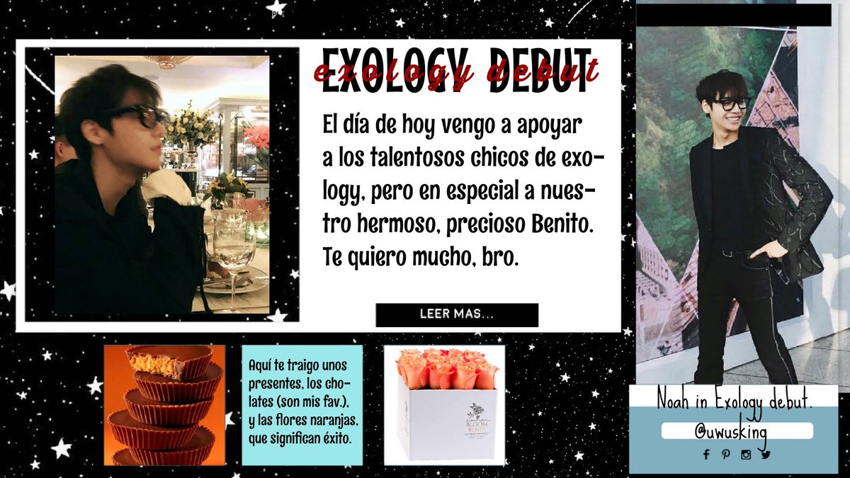 uwusking's tweet photo. {🖇} ; 032919 ㅡ
#EXOLOGY_DBT ; #EXOLOGY
Estoy muy feliz de poder estar aquí, casi creí que no llegaba. Amé su mv, y no puedo esperar a poder verlos en vivo.
¡Mucha suerte a todos!
ㅡ @EXOLOGY10 https://t.co/LB209ahOtS