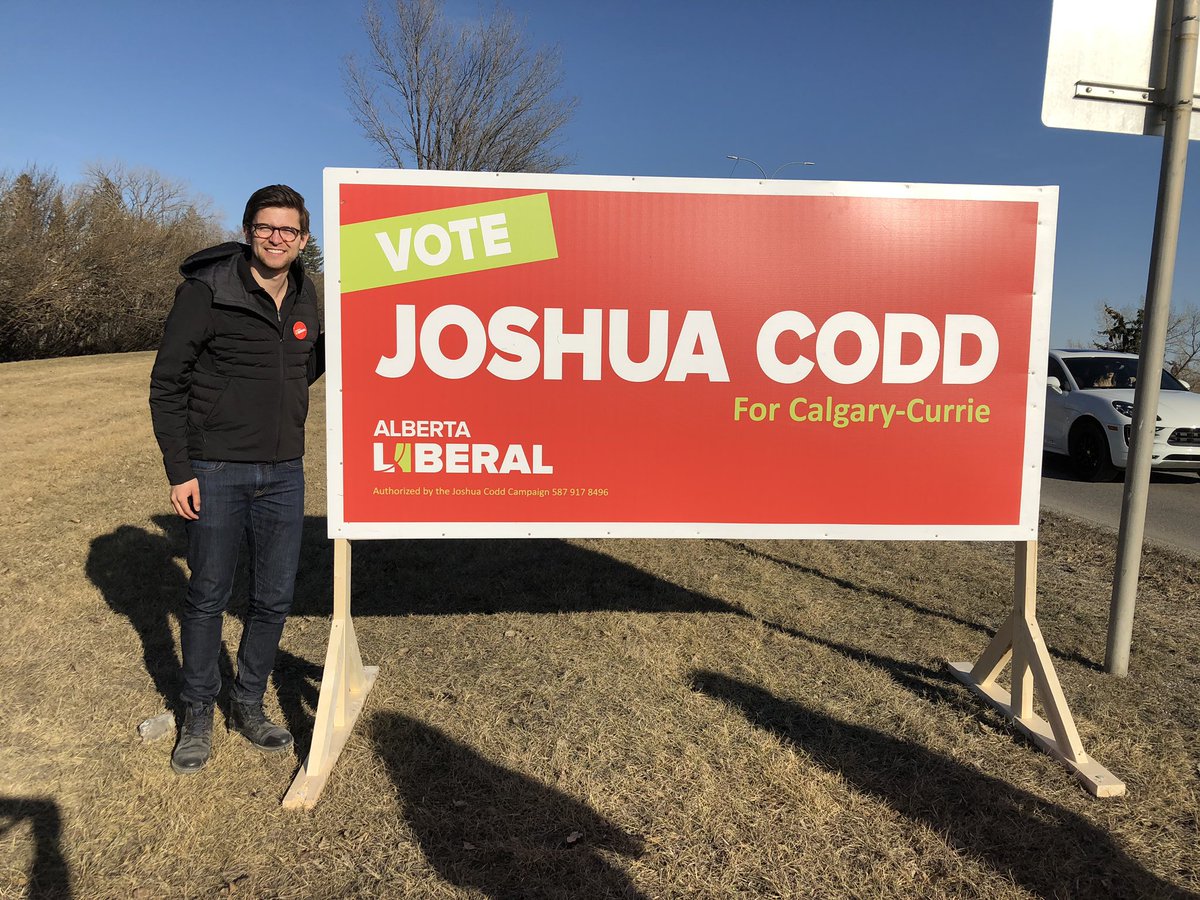 jrcodd's tweet photo. Check out my new sign on Richmond road #abvote #yyccurrie #abpoli #abliberal https://t.co/7QIKV8HesV