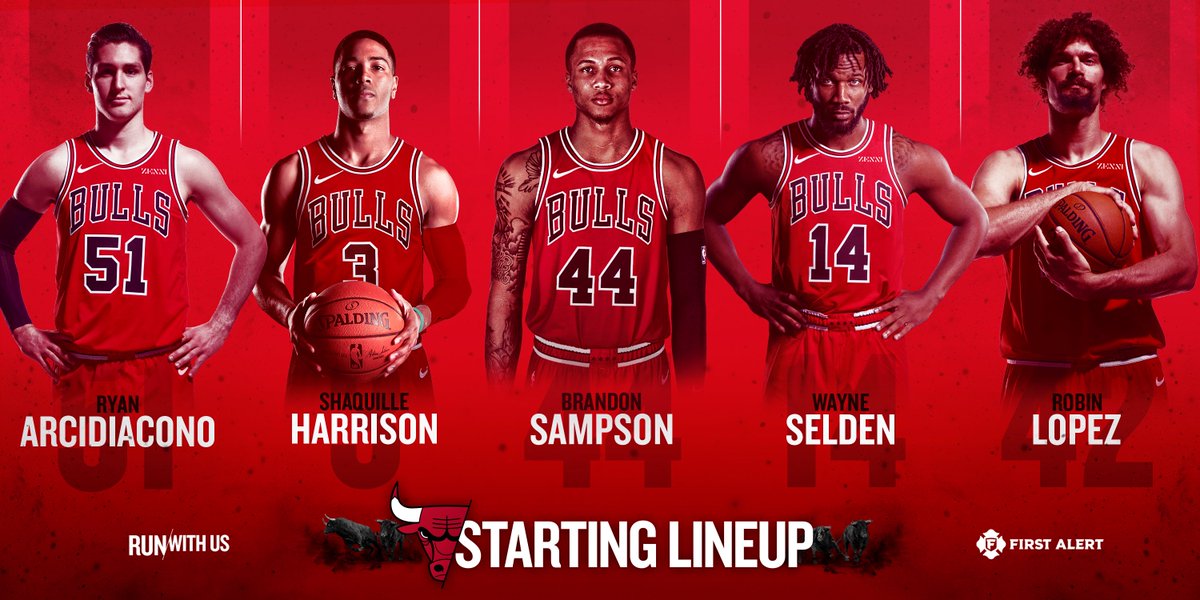 chicagobulls's tweet photo. It's about that time 🏀

🆚: Raptors
📺: @WGNTV 
📻: WIND-AM-560
🖥: https://t.co/5Rfr6jMgh9  

#RunWithUs #BullsNation https://t.co/BjOKjDbwkZ