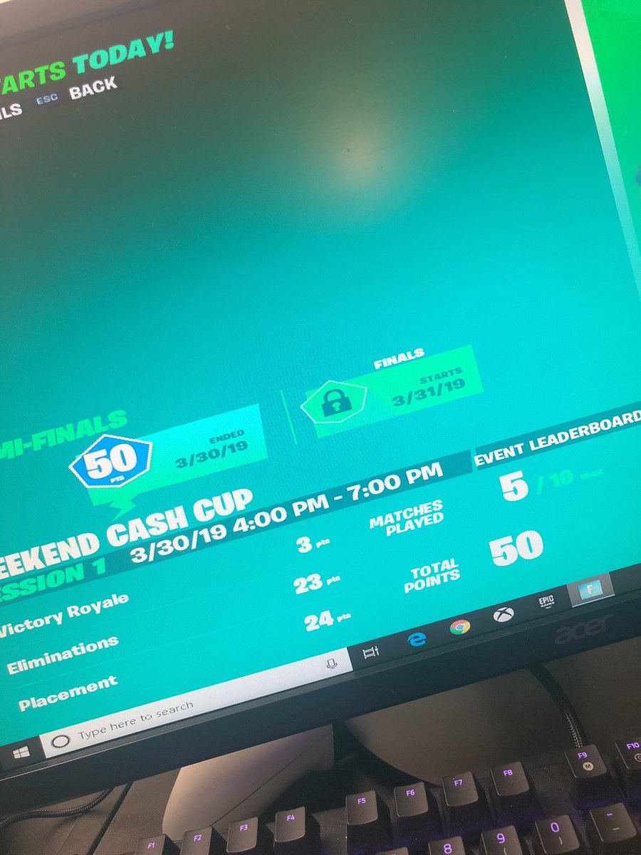 VaunFN's tweet photo. Good Luxe cup day only had 5 games played sadly but hope I qualify btw still looking to join and org dm if interested! #fortnite #organization #luxecup #proplayer #gg https://t.co/rMxh8YX8lR