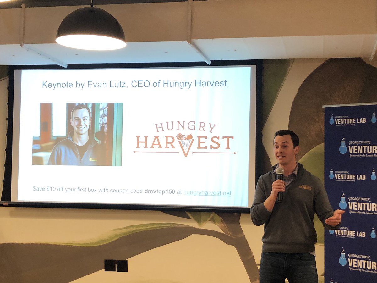 chris_danek's tweet photo. @HungryHarvest Evan Lutz inspired with keynote at #dmvtop150 #ConciousVentures https://t.co/Zqkfslu7Lx