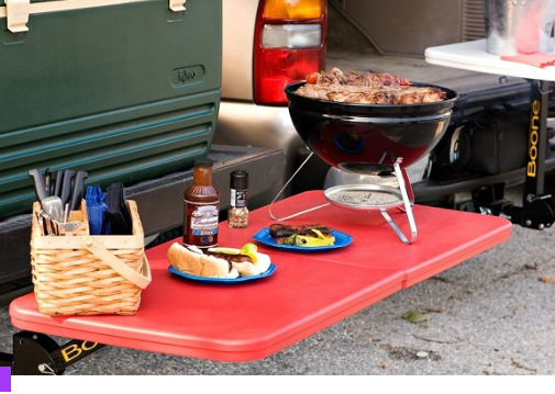 TailgaterMag's tweet photo. SPORTS FAN TAILGATE TABLE ... https://t.co/fQ6CywMItA
Takes up zero cargo space because it attaches to hitch receiver. Folds down for quick, rock-solid surface at dining or bar height in seconds to give you more table room than a card table.
#tailgating #kidtable #camping #hitch https://t.co/h6d3P513dN
