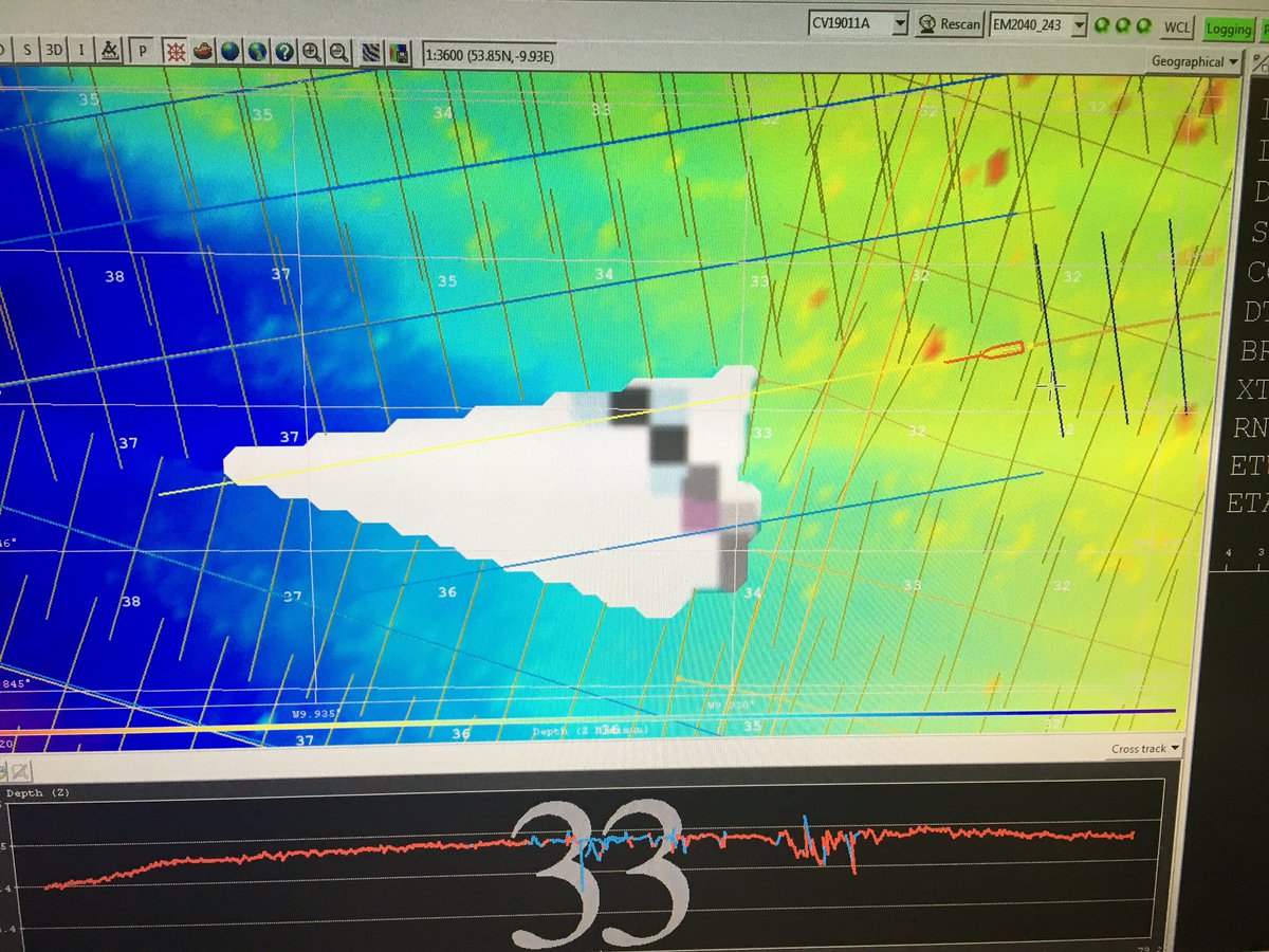 Geology skills LEVEL UP. Am now proficient in Advanced Colouring In : The Boat Edition!! 😂😂⛴🌊🖍 #MBES #boat #rvcelticvoyager #seaskills #seabedmapping #multibeam #marinegeology #atsea #quimper @Siobhan_geo