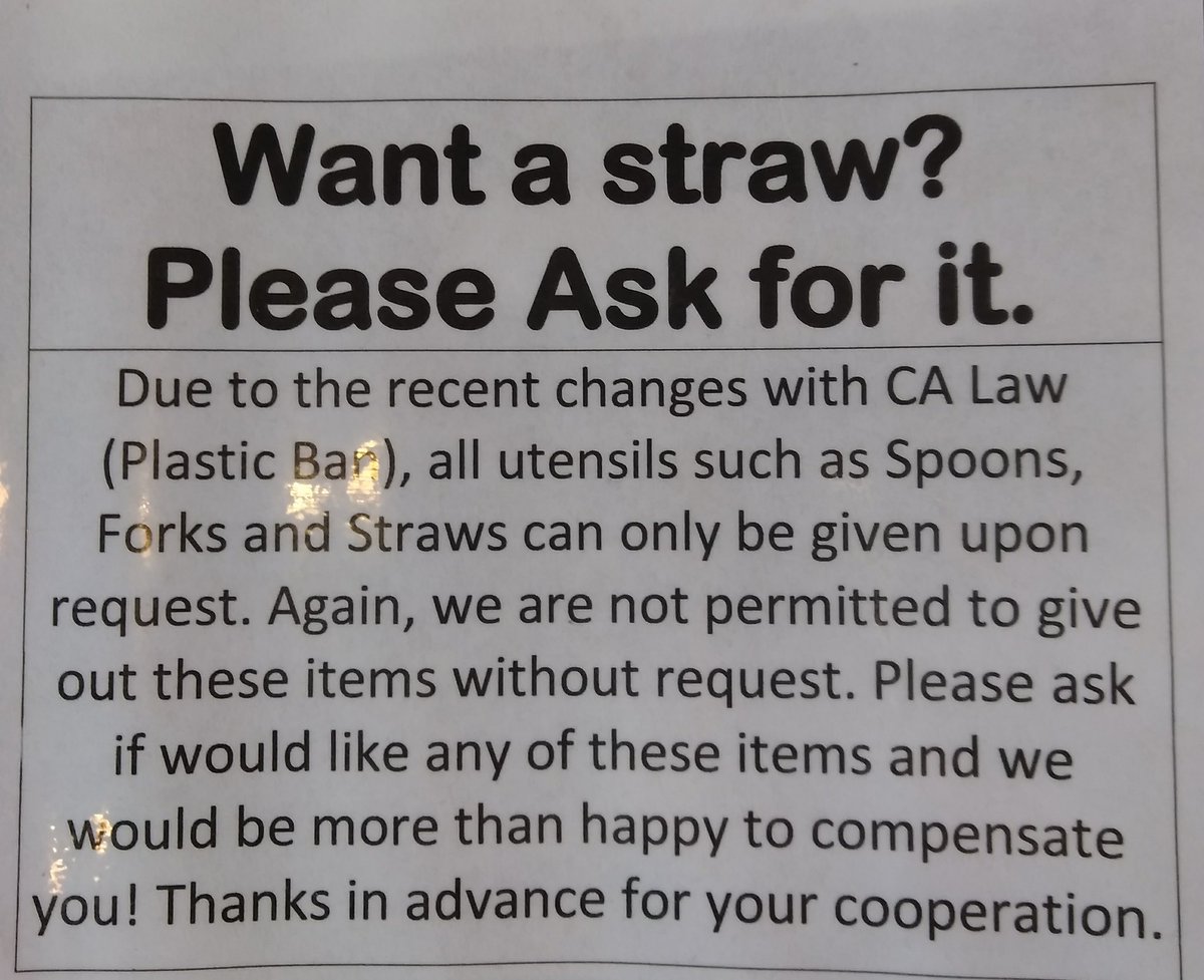 dudeboxxx's tweet photo. Hey @sonicdrivein!  Your manager at the 2829 El Cajon Blvd San Diego store needs guidance.   "Please ask if would like any of these items"  and "more than happy to COMPENSATE you!"

Yes, please. Can you pay me for not giving me a spoon, fork or straw??

The word is "accommodate" https://t.co/UFIOAHICzh