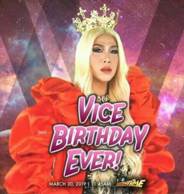 Happy happiest birthday sa pinakamamahal nating bakla/babae/lalake THE UNKABOGABLE VICE GANDA!!!    