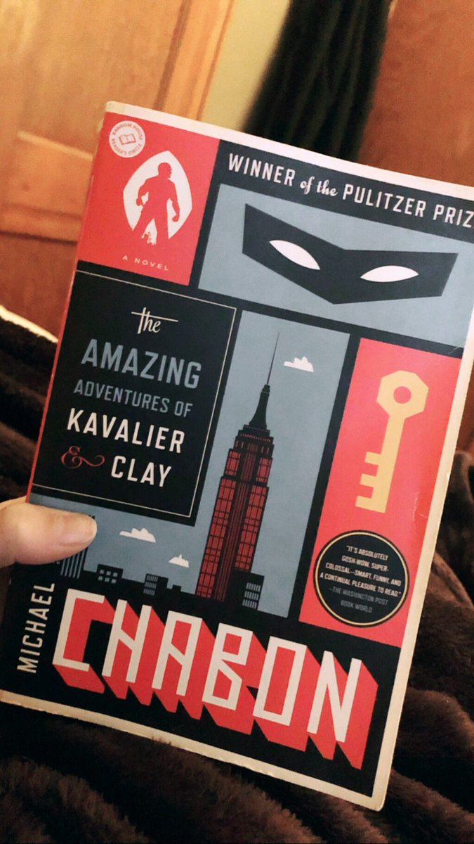 The Amazing Adventures of Kavalier and Clay by Michael Chabon - Charlie’s fave at the moment so I gave it a chance. I just finished it 2 minutes ago and I’m already sad I can’t keep reading it. 10/10