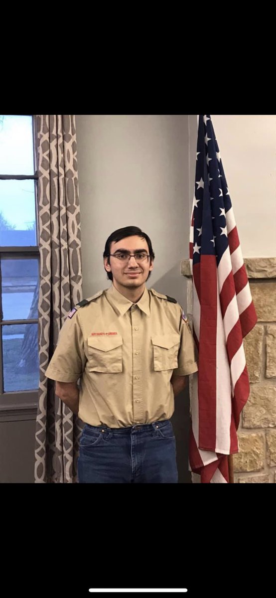 SterlingKansas's tweet photo. Congratulations to Andy Norez, Pawnee District’s newest Eagle Scout from Troop 164! We were so impressed and honored by his Eagle project to replace the cedar on the park benches at Sterling Lake! https://t.co/zOpZ2xER9w