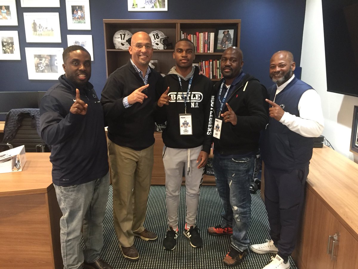 D1_Nick985's tweet photo. After a great talk with Coach Franklin and the Penn State staff! #AGTG I’m blessed to say I’ve received an offer from Penn State University! #WeAre ⚪️🔵 https://t.co/Eu0QgQabum