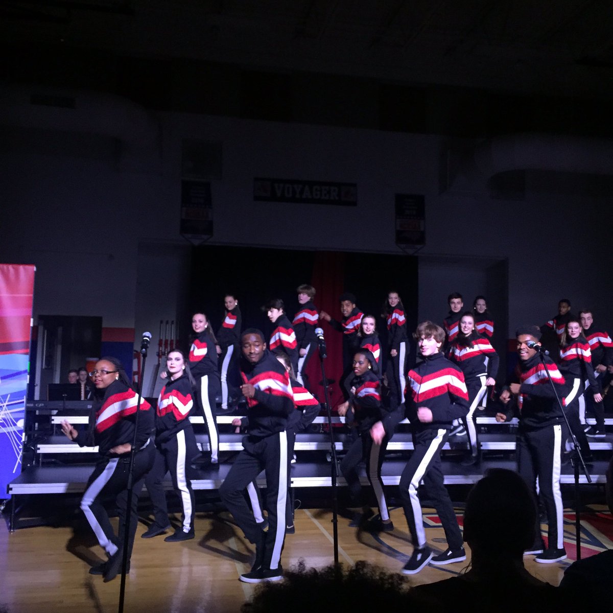 The final group competing tonight is Voyager Academy’s Bull City Lights #ncshowchoir