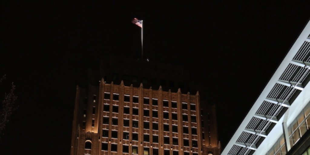 PPLCorp's tweet image. Our #PPLTower is dark to celebrate with millions of others  during @earthhour. It is a reminder of how important nature and our environment is. #Connect2Earth