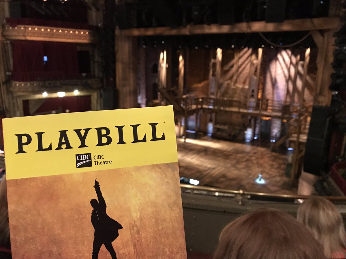 So excited to see Hamilton! Happy Birthday to me!