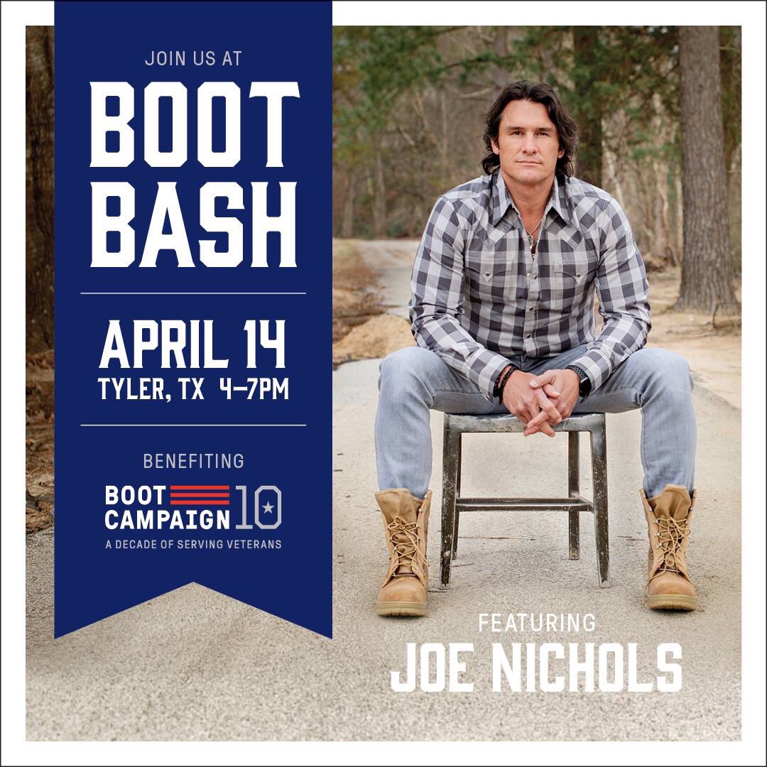 BootCampaign's tweet photo. Join us in celebrating the 10-Year-Anniversary of Boot Campaign at BOOT BASH! A decade of serving our Veterans means it’s time to celebrate! You won't want to miss this! All info available at https://t.co/vNKNNddcnS! #BootCampaignTurns10 #LaceUpAmerica #GetYourBootsOn #BootBash https://t.co/2ytd8GLpQJ