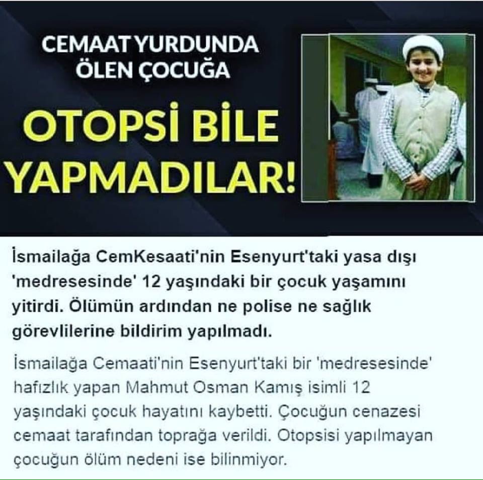 Cemaat ve tarikatlar en kısa zamanda yasaklanmalı,bu tip yurtlar kapatılmalıdır,daha ne olmasını bekliyoruz?