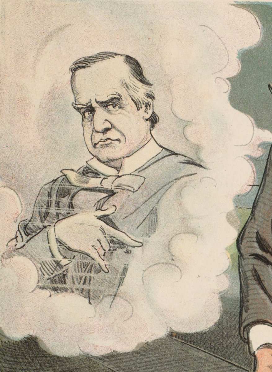 Here's a 1903 Dalrymple titled "The unrestricted dumping-ground." Yikes. The man in the thought bubble is President McKinley, who'd been assassinated a couple years before by Polish-American anarchist Leon Czolgosz (US born).