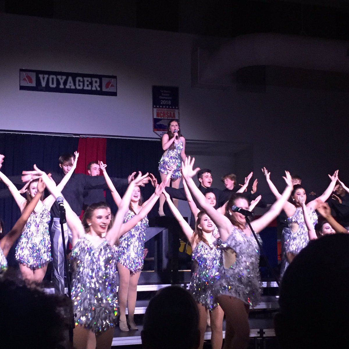 Congratulations to the champions of the Triangle Regional Show Choir Competition Bull City Lights from Voyager Academy! #ncshowchoir