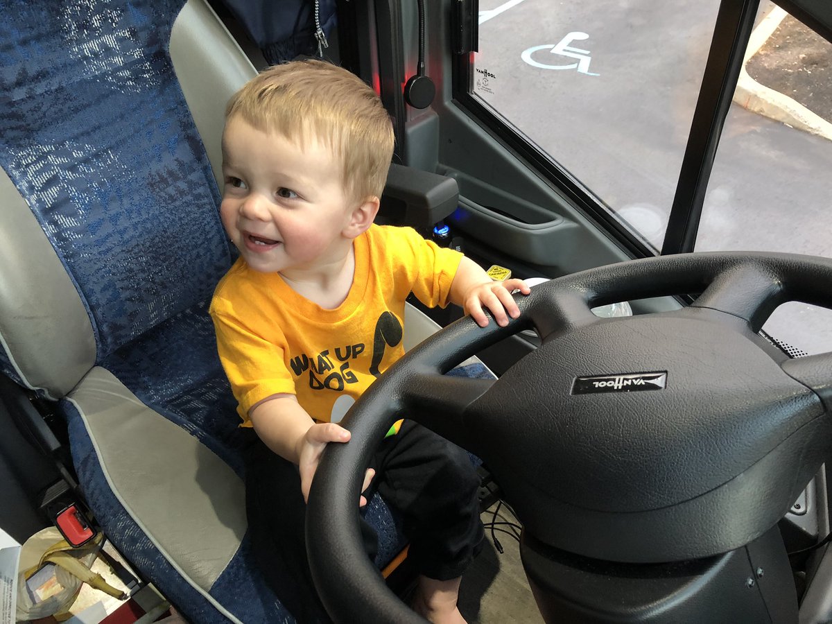 UMCoachHutch's tweet photo. @Charlie driving #Team42 bus!  #LookOut! https://t.co/wvS4FPEKlM