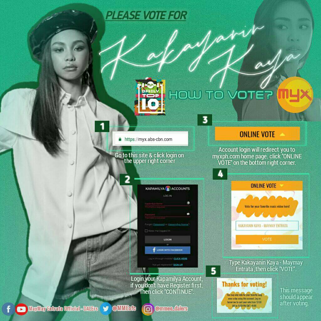 MMEofc's tweet photo. Today is the day! Let's say a little prayer para sold out ang tickets and successful ang album grand launch!

After ng prayer, boto naman for Kakayanin Kaya sa @mor1019 and @MYXphilippines!

.@mor1019 #DyisIsItManila
KAKAYANIN KAYA by Maymay Entrata
@maymayentrata07 https://t.co/vMDwiQN3aE