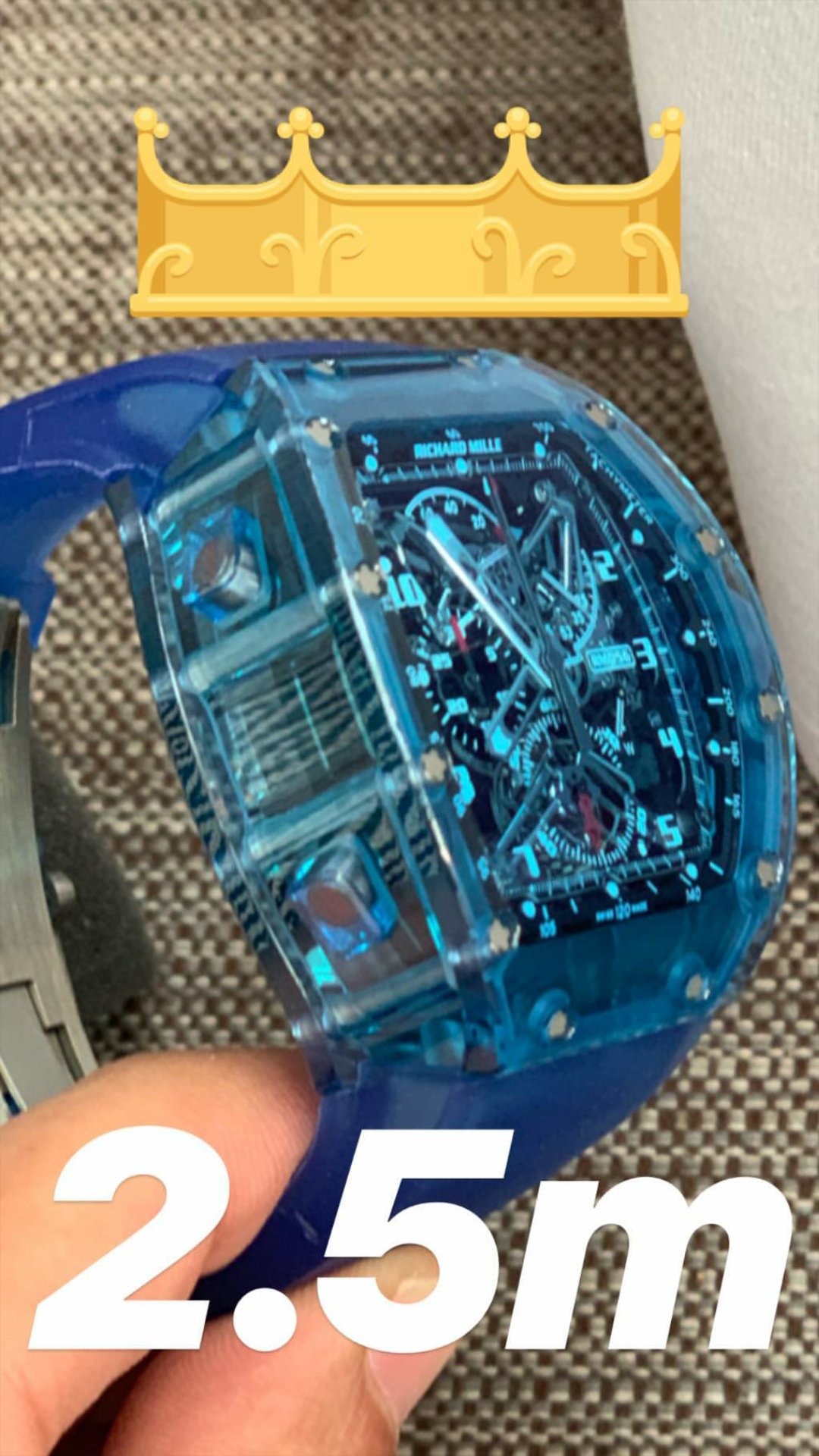 Jay shelved z sapphire richard mille