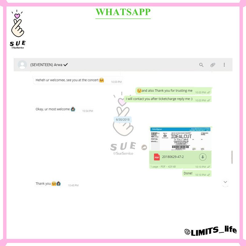 SueService's tweet photo. 2018 SEVENTEEN CONCERT IDEAL CUT IN KUALA LUMPUR
-
Area : VIP (Free Standing)
Row : V7
Queue No. : 1 https://t.co/YO0vyMF801