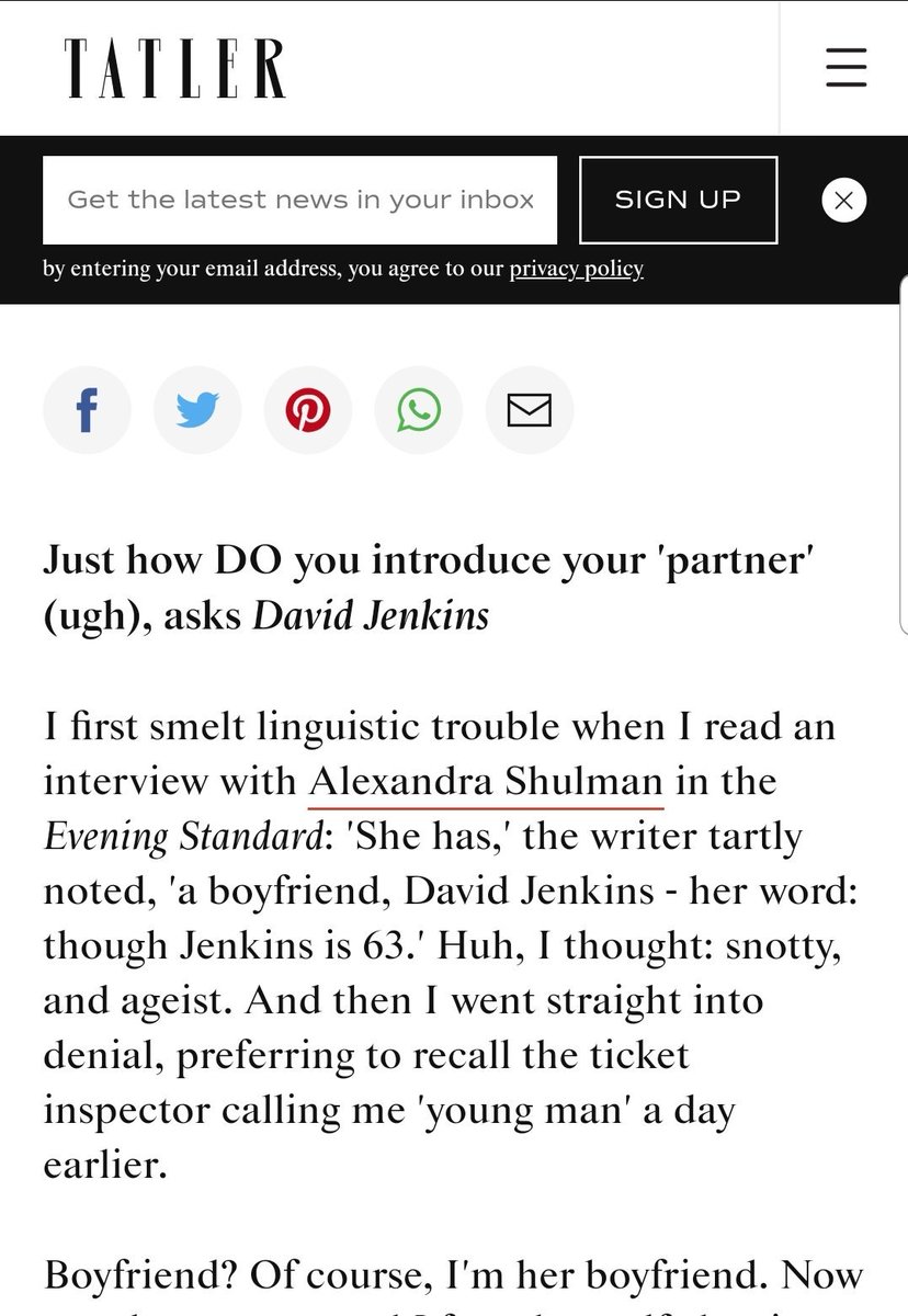 Because guess who David Jenkins' girlfriend of several years is? Wait for it.....wait for it....Alexandra Shulman.