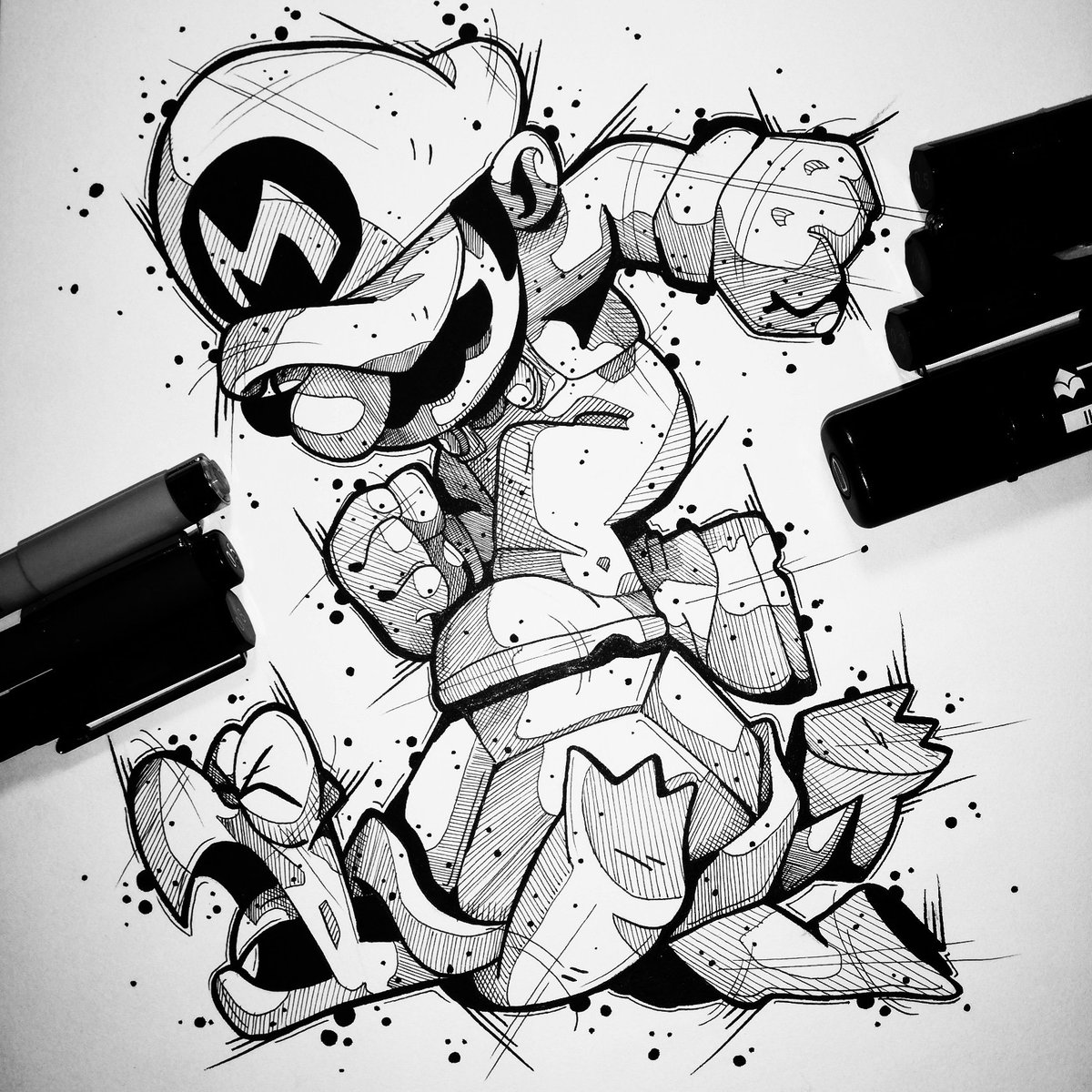 ChiuciSama_Art's tweet photo. Draw this in your style ✏️ Original Artwork by @dereklaufman
Progetto cerca pelle ➡️ per info DM 📩 #Art #artist #chiucisamaart #laufman #fiumicino #illustrations #tattooink #drawthisinyourstyle #mario #ink #mariotattoo #equalizer #cartoon #tattoocartoon  #SuperMario https://t.co/sFU77sXtw7