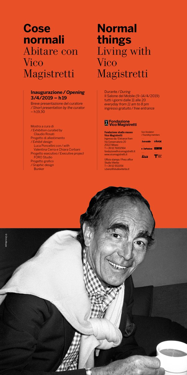 Cose normali.Abitare con #VicoMagistretti
#domani alle 7, non mancate!