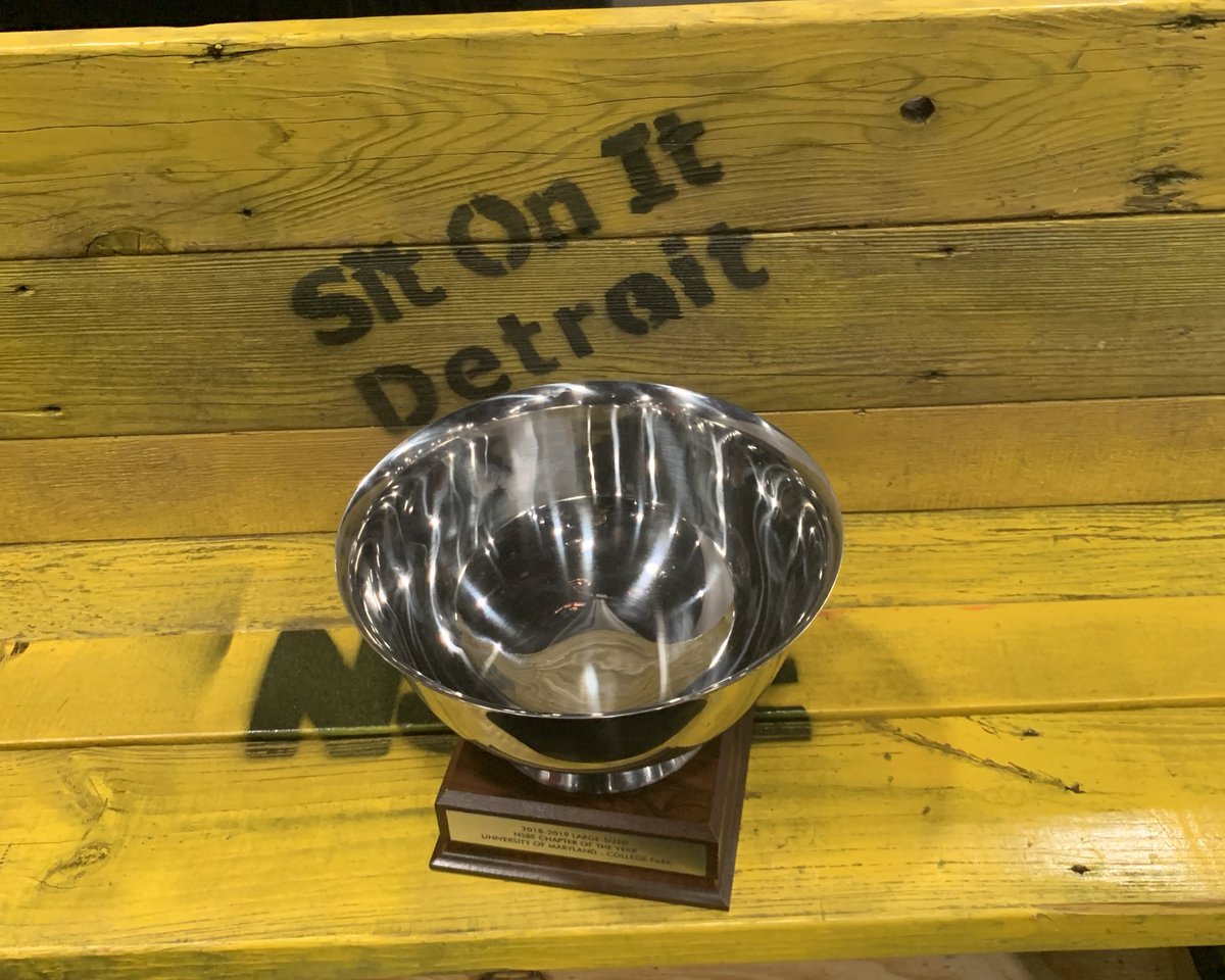BES_UMCP's tweet photo. The University of Maryland, College Park Chapter is honored to be NSBE’s 2018-2019 National Large Chapter of the Year! We are also thankful to be Region 2’s Large Chapter of the Year! #ModelChapter #ModelRegion #ReignSupreme #2HYPE #ThanksDetroit #Sweep 🌬 https://t.co/h0R7DyGT3I