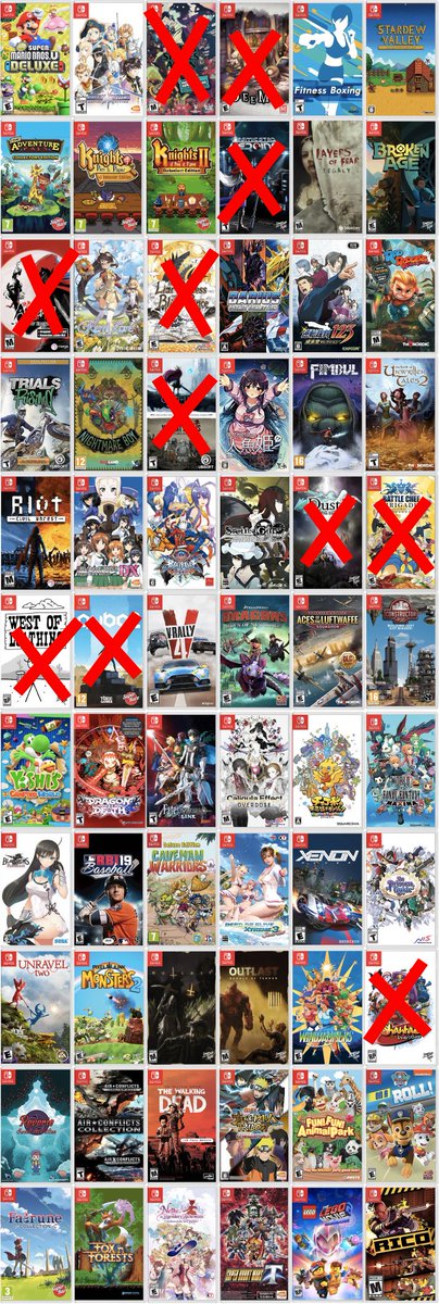 muffin_snow's tweet photo. I feel like such a bad collector xD
Here is my #SwitchBingo, there is only a few games I don't have on here that I plan to eventually pick up https://t.co/whjufQJ9J2