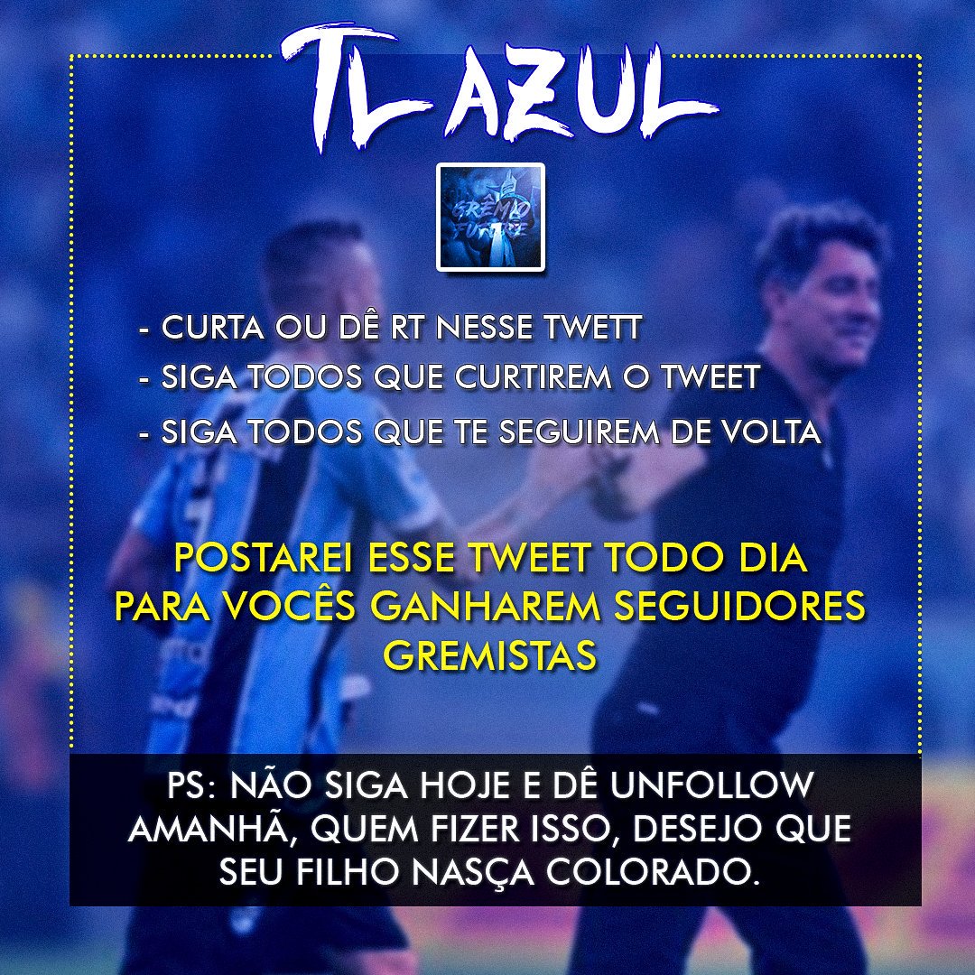 sejasociogfbpa's tweet photo. TL AZUL 🔵⚫⚪

Palpites e quem fará os gols de São Luiz x Grêmio, quem acertar indico na próxima TL AZUL. https://t.co/DKotFYNGCA