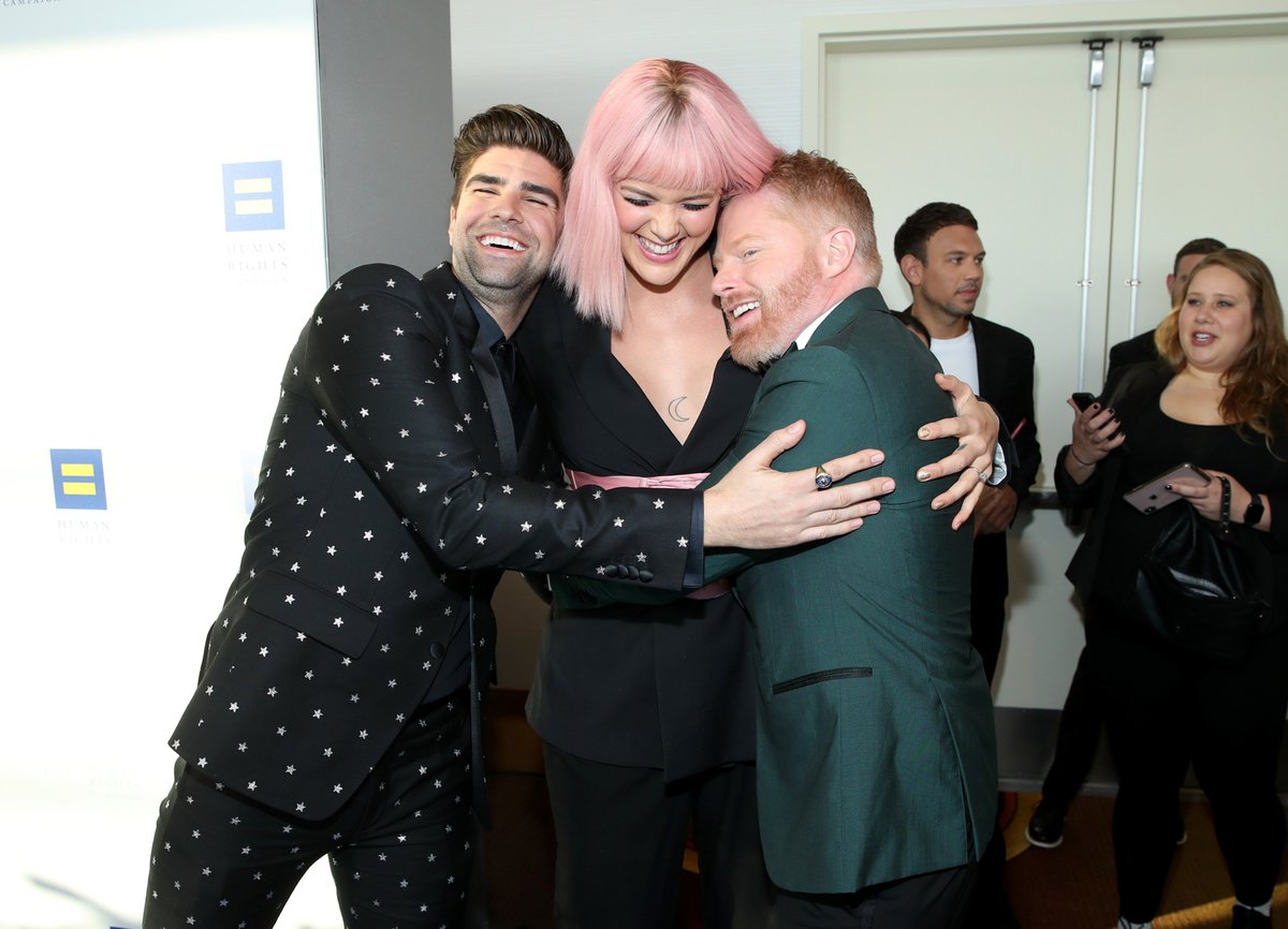 Justin Mikita, Betty Who and Jesse Tyler Ferguson