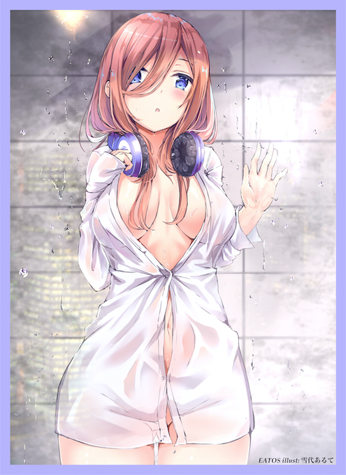 EATOS@COMIC1☆28 O20aさんがTwitterに投稿した中野三玖(五等分の花嫁)のイラスト。