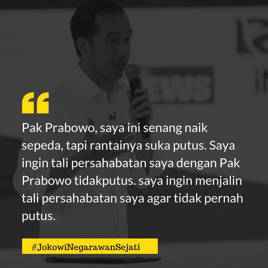 Dukung untuk dua preodenya ak jokowi #JokowiNegarawanSejati
