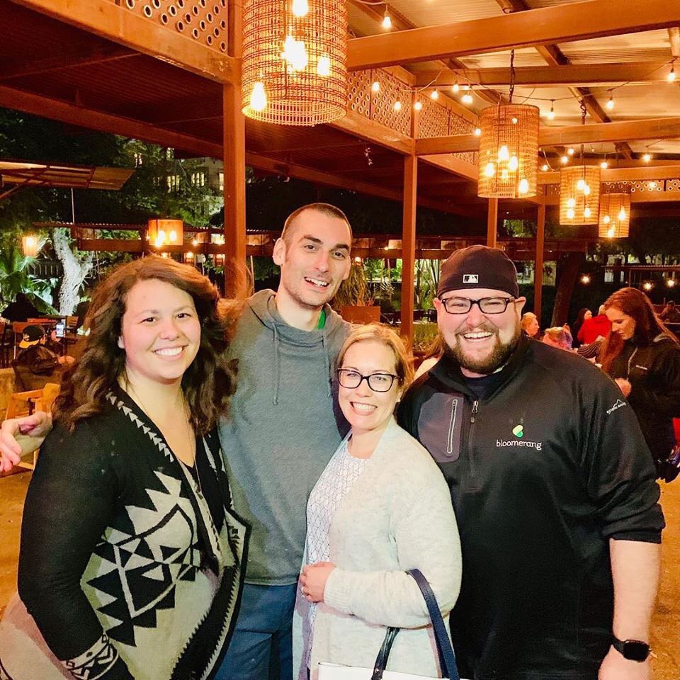 JessHartnagle's tweet photo. @bloomerangTech at #TheLuxury cheering for Purdue @StevenShattuck #AFPICON https://t.co/2Lsg0hNxJ2