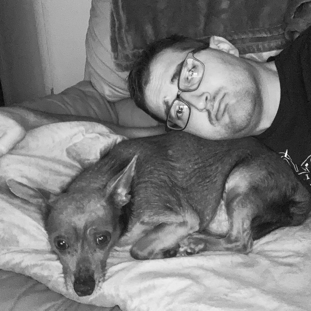 pettis360's tweet photo. Chase and I just got back from the emergency vet. We are both exhausted and ready for some sleep. Heading back tomorrow afternoon for a follow up. #prayforchase https://t.co/S89Ovh4r5q